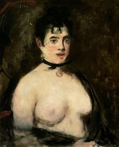 Morena con pechos desnudos de Édouard Manet